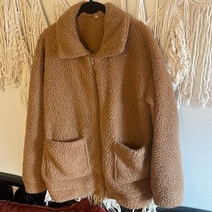 Brown/Tan Sherpa/Teddy Jacket
